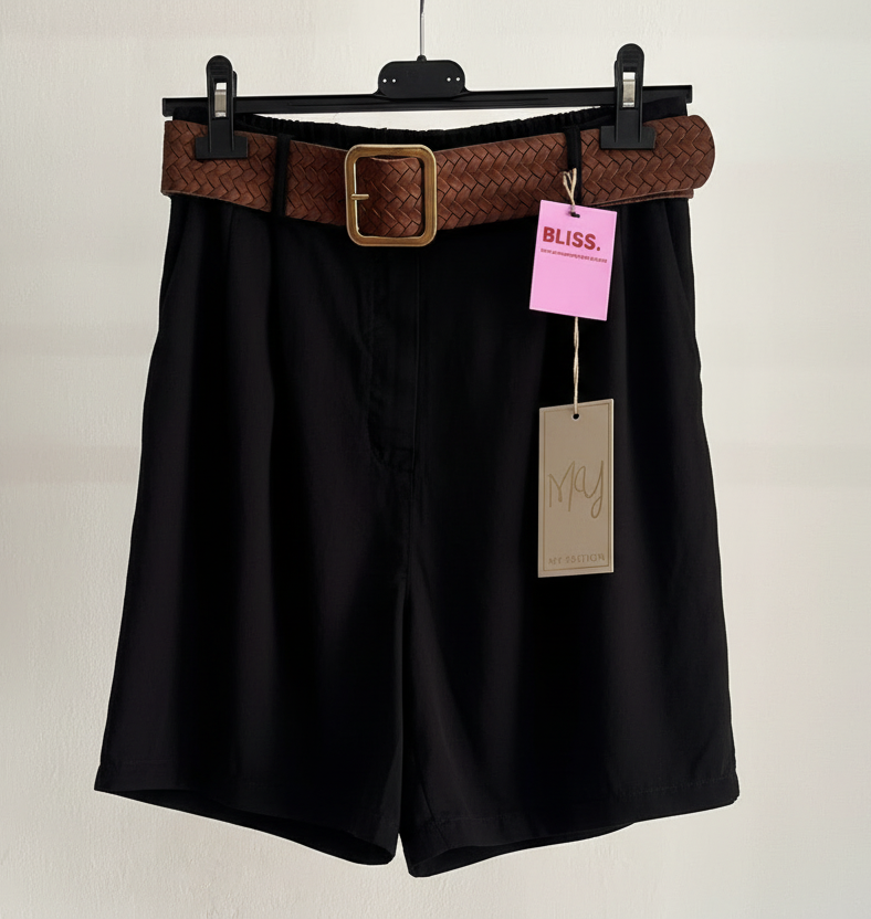Pantaloncino Rita – Shorts Sartoriale a Vita Alta