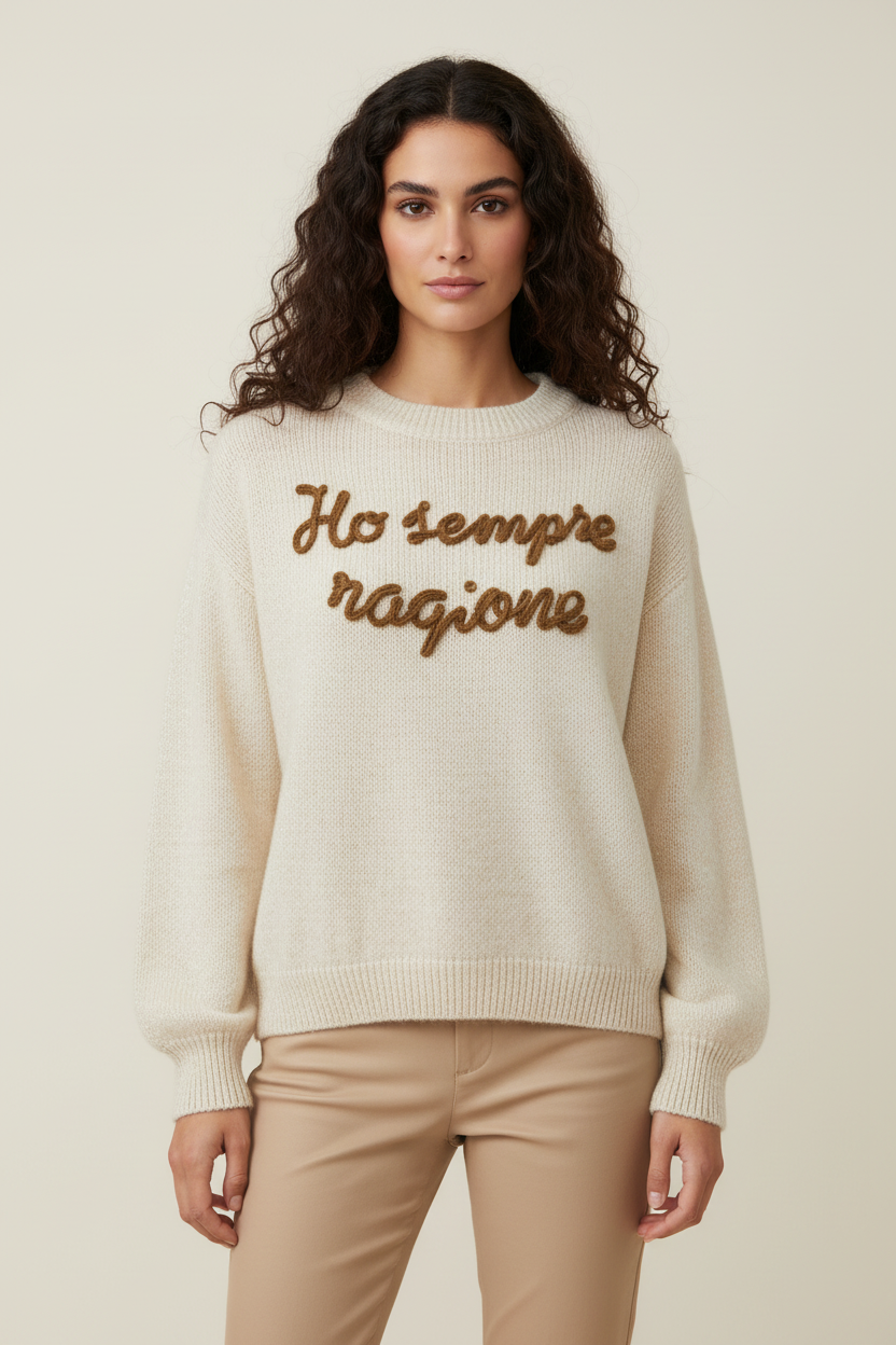Maglione Ho Sempre Ragione - Comfort e Stile