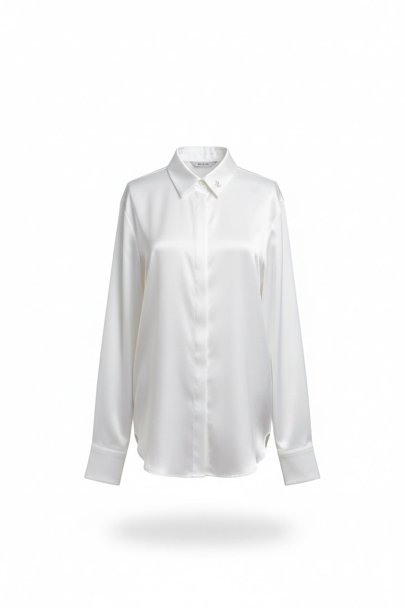 Camicia in Satin Primavera – Bliss Womens Wear