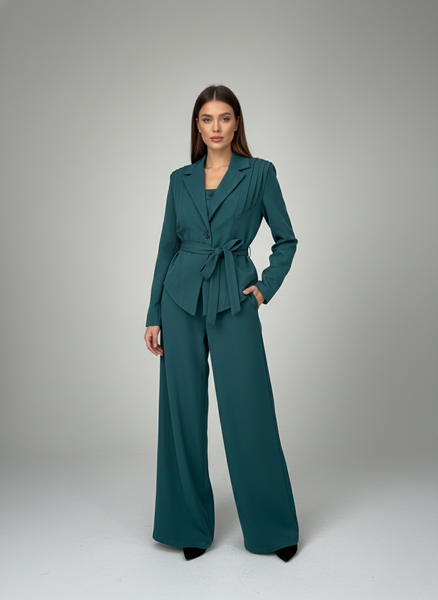 Tailleur Kim Giacca e Pantalone con Cintura - Completo Donna