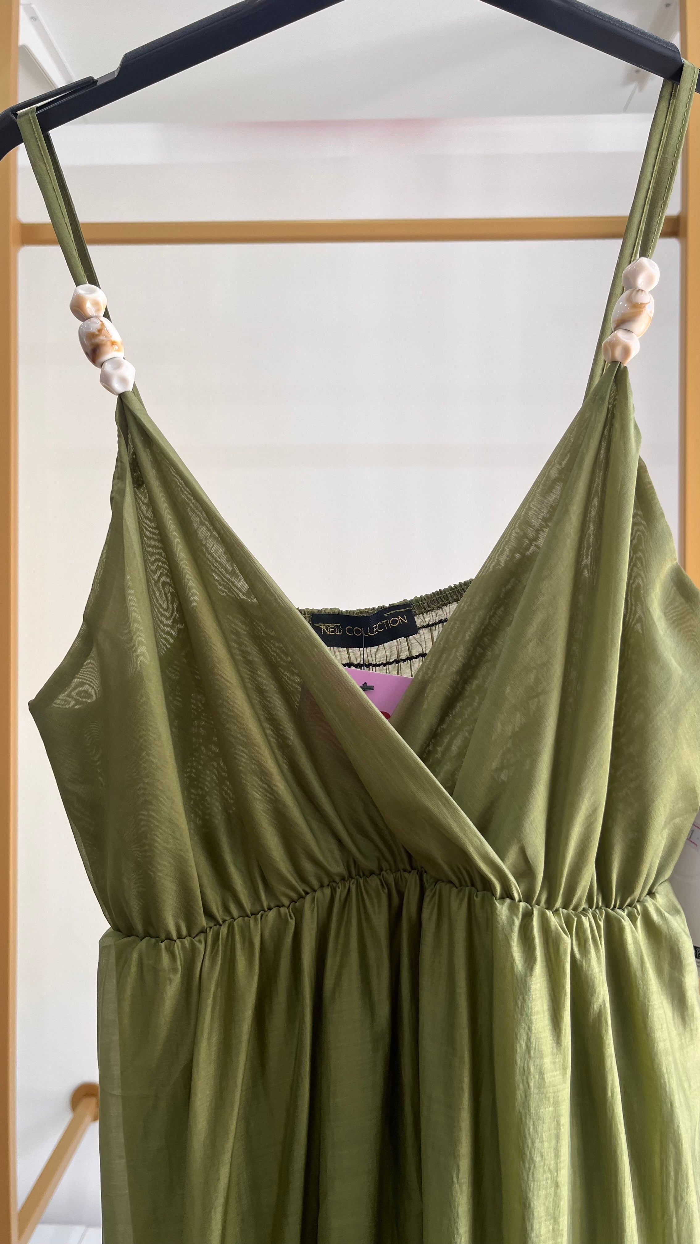 Vestito Silvia - Abito lungo con spalline gioiello