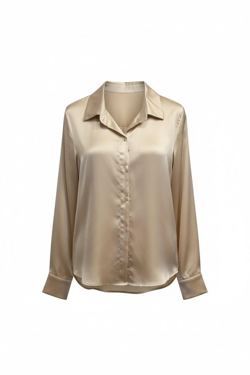 Camicia in Satin Primavera – Bliss Womens Wear
