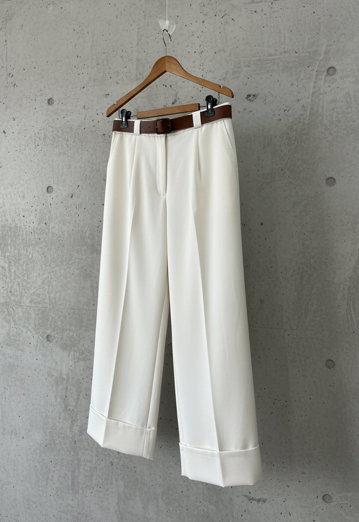 Pantalone Lucia - Pantalone Donna Elegante con Cintura