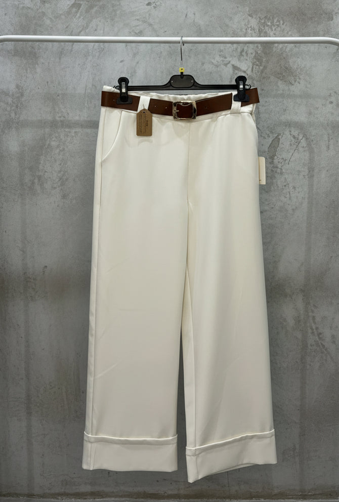 Pantalone Lucia - Pantalone Donna Elegante con Cintura