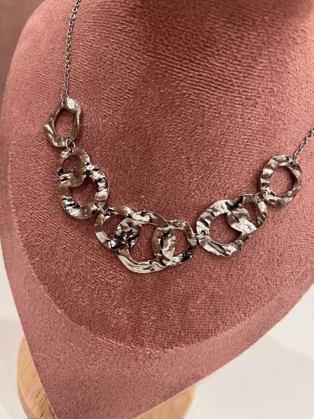 Collana Rachel – Girocollo Silver con Anelli