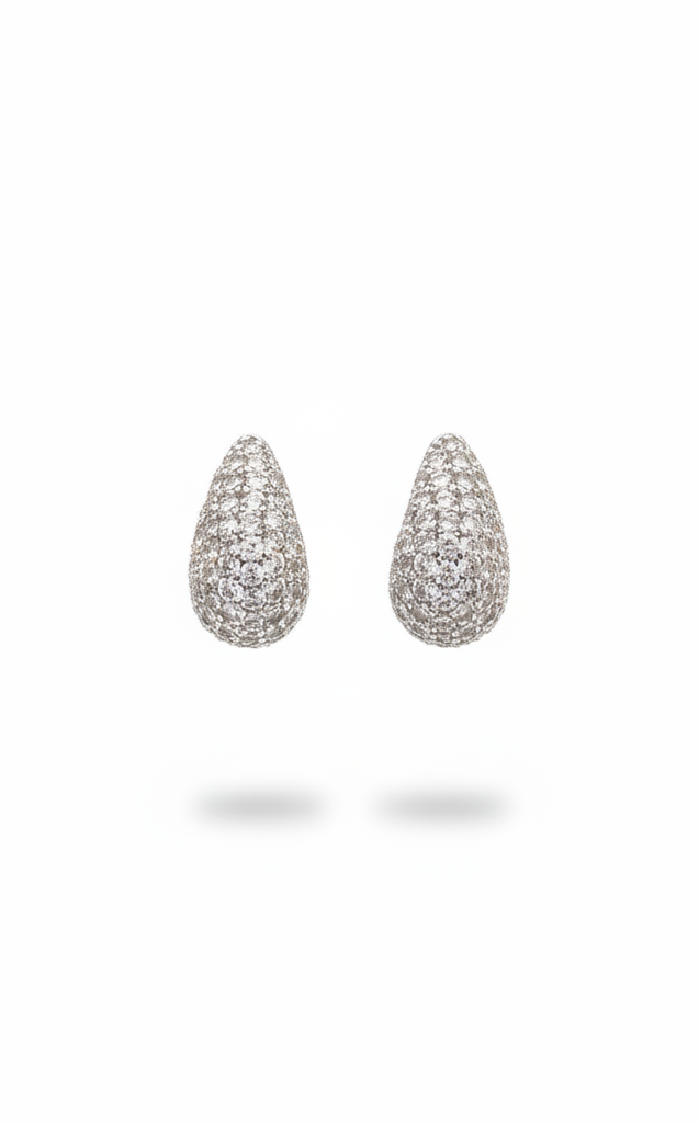 Orecchini Gorizia – Goccia Pavé di Cristalli