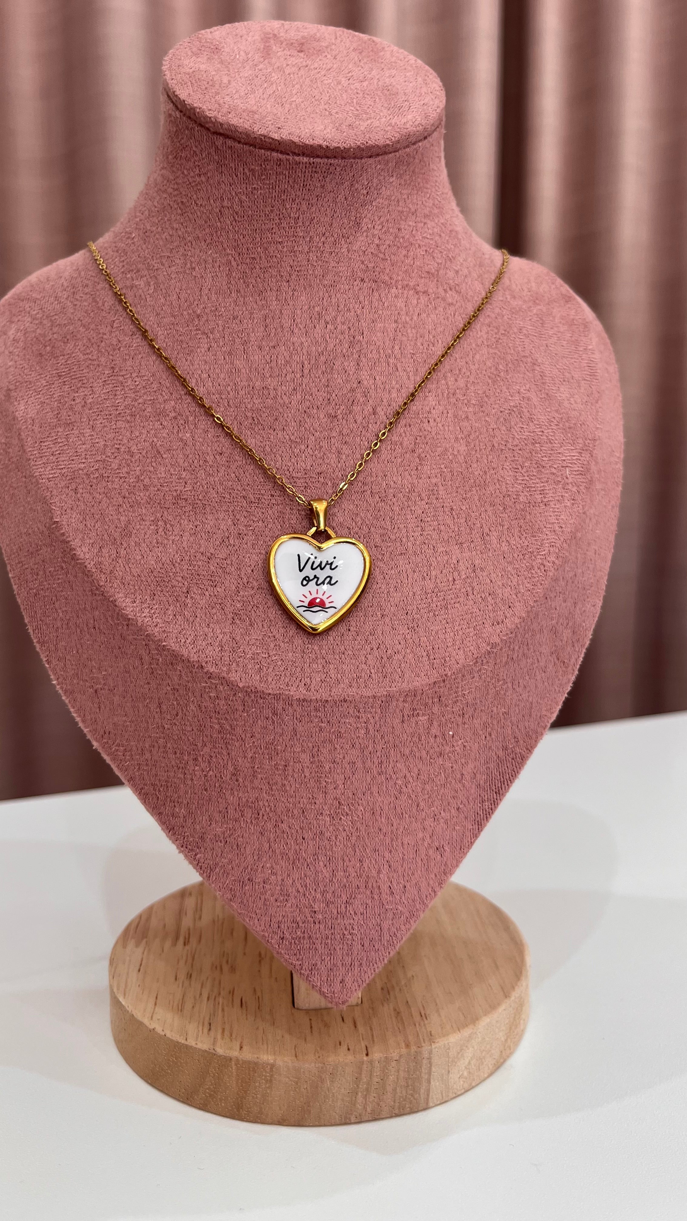 Collana con Ciondolo e Scritta Ispirazionale