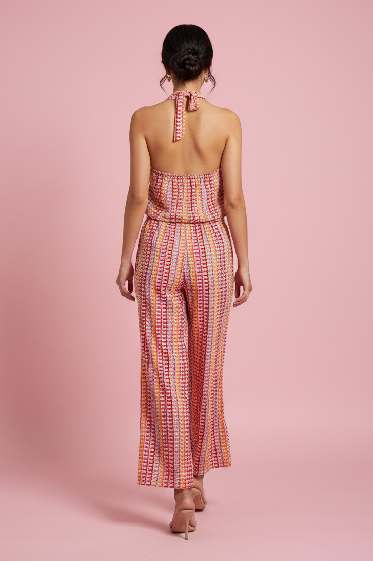 Coordinato Cindy – Top e Pantalone Stampa Geometrica