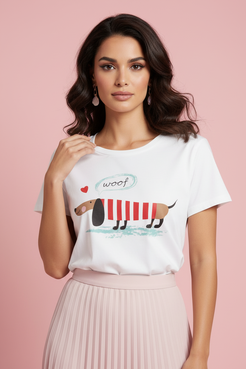 Maglia Berlino – T-Shirt con Stampa Bassotto