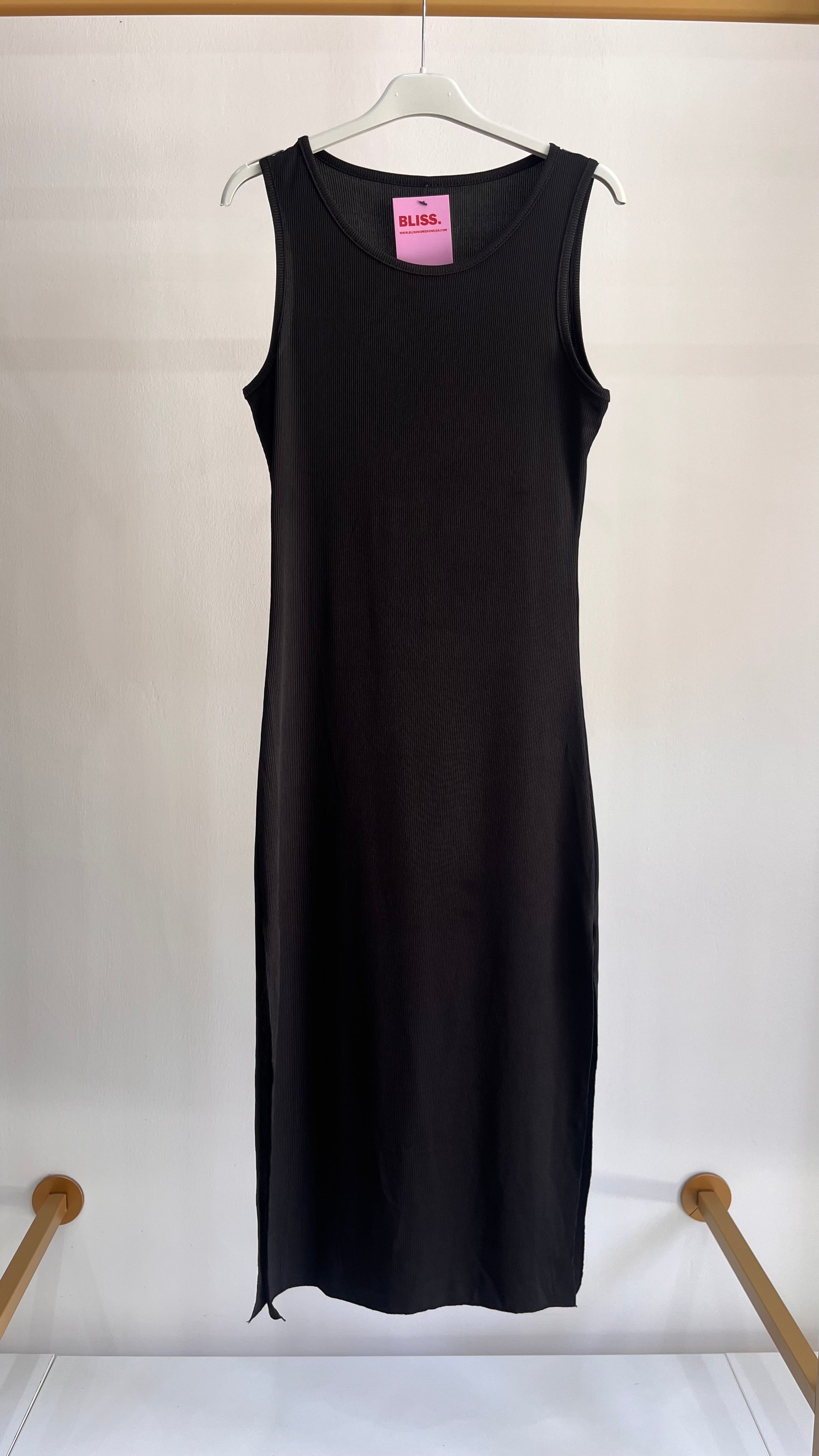 Vestito Alice — Abito Canottiera Lungo con Spacco Laterale