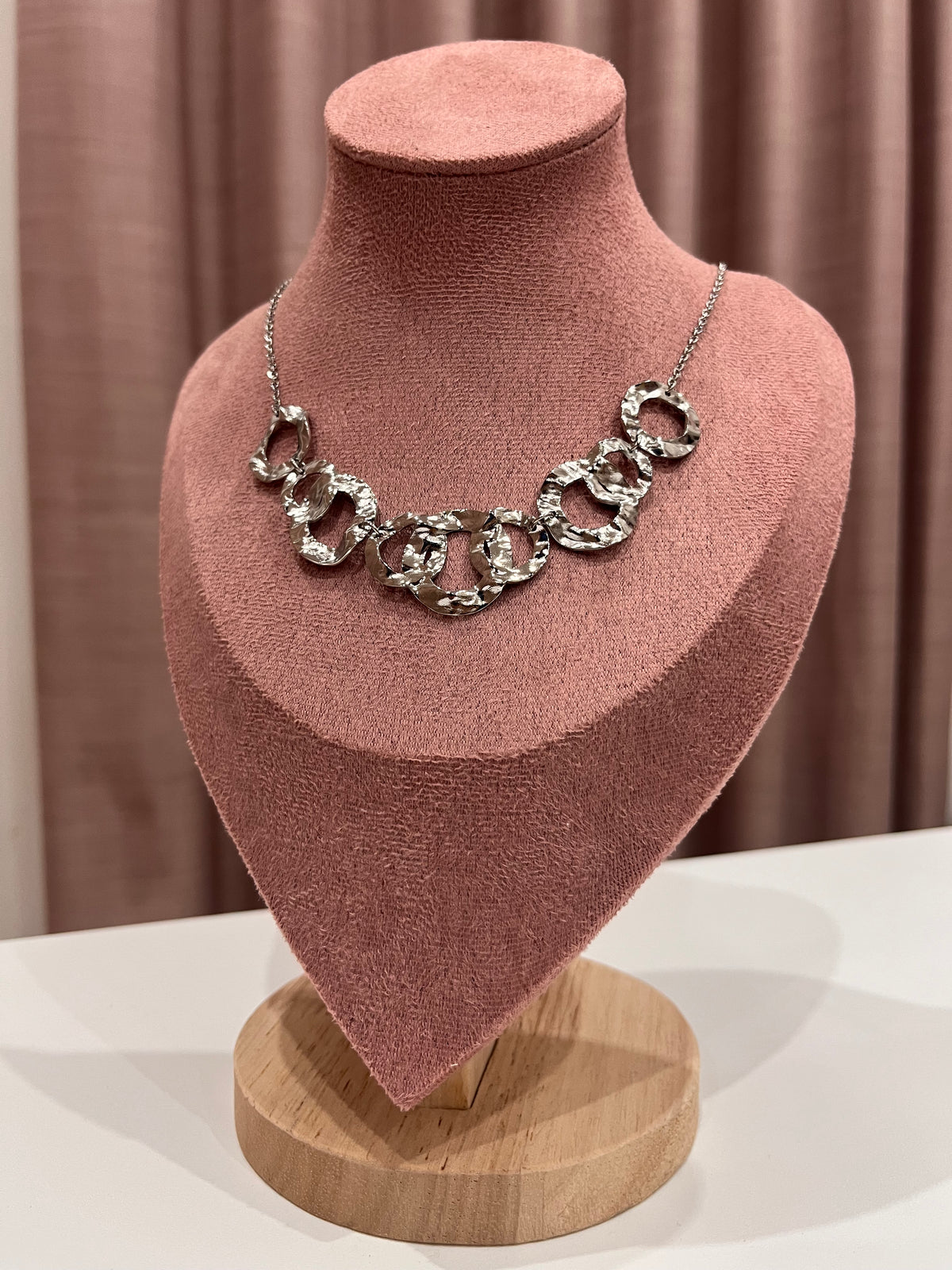 Collana Rachel – Girocollo Silver con Anelli