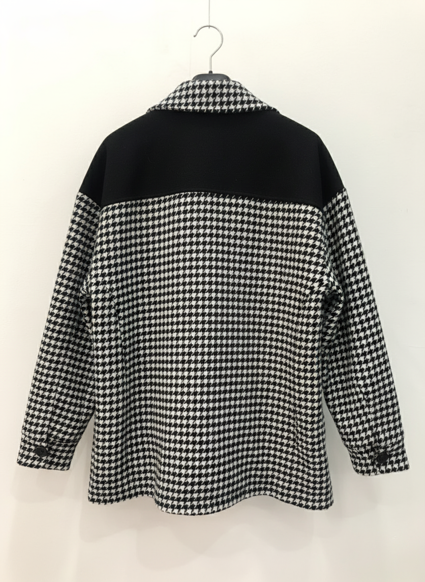Camicione Paula Pied de Poule - Camicia Oversize Donna