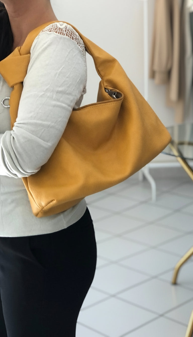 Borsa Mila Ecopelle con Nodo - Borsa a Spalla Donna