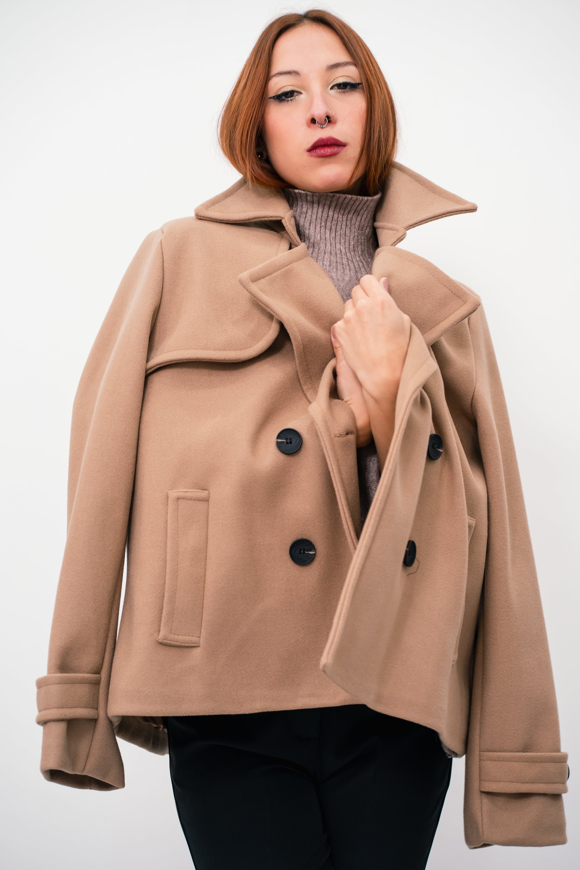 Cappotto Trench Cammello Mia