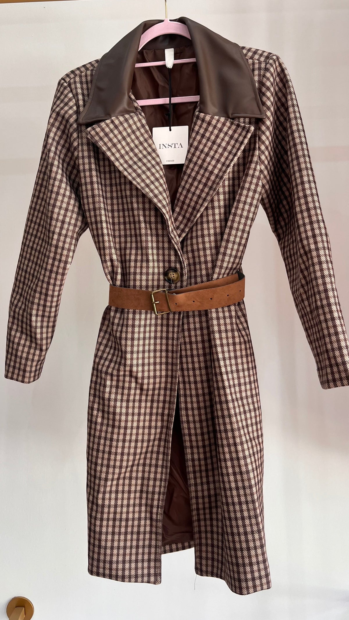 Trench Basilea – Quadri Tartan con Cintura