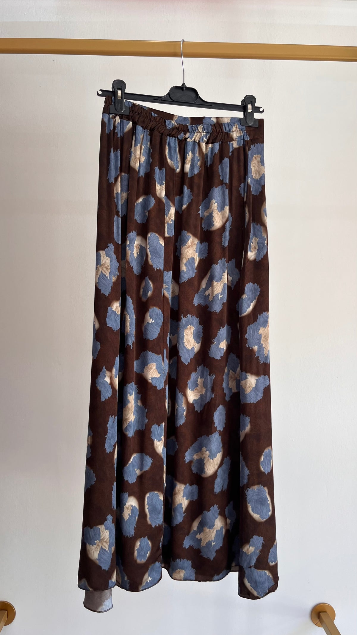 Coordinato Fedora – Top e Gonna Midi in Raso Stampa Animalier