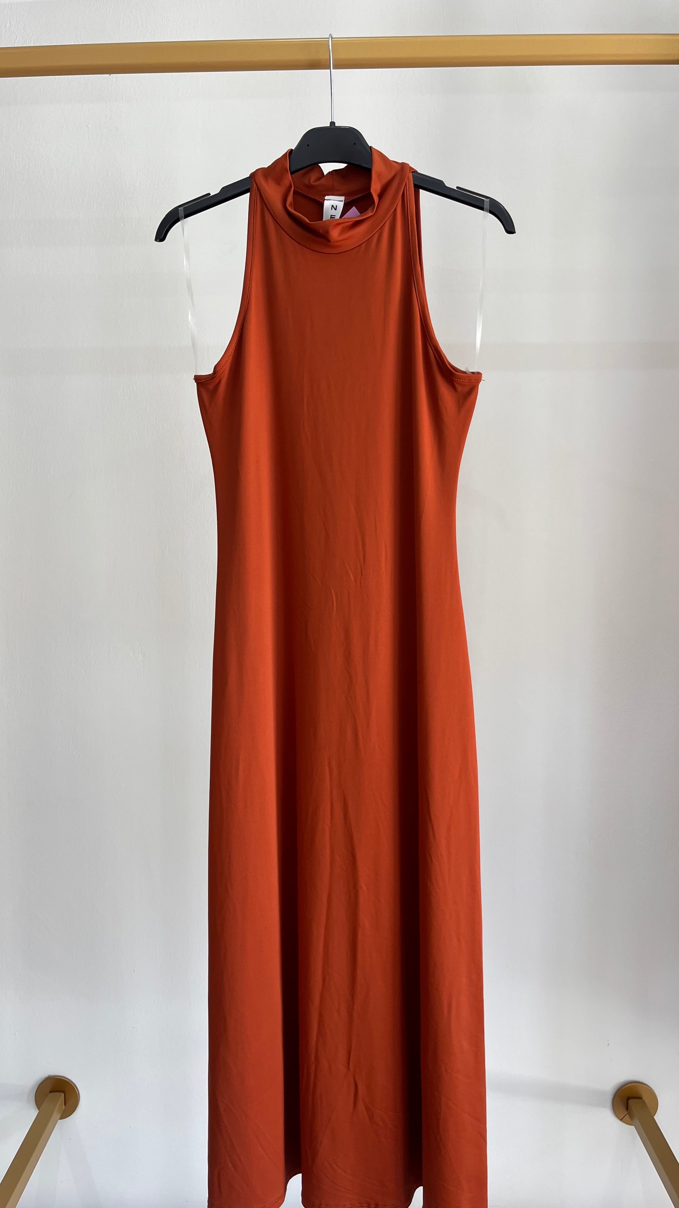 Vestito Silvana – Abito Midi Halter Neck Senza Maniche