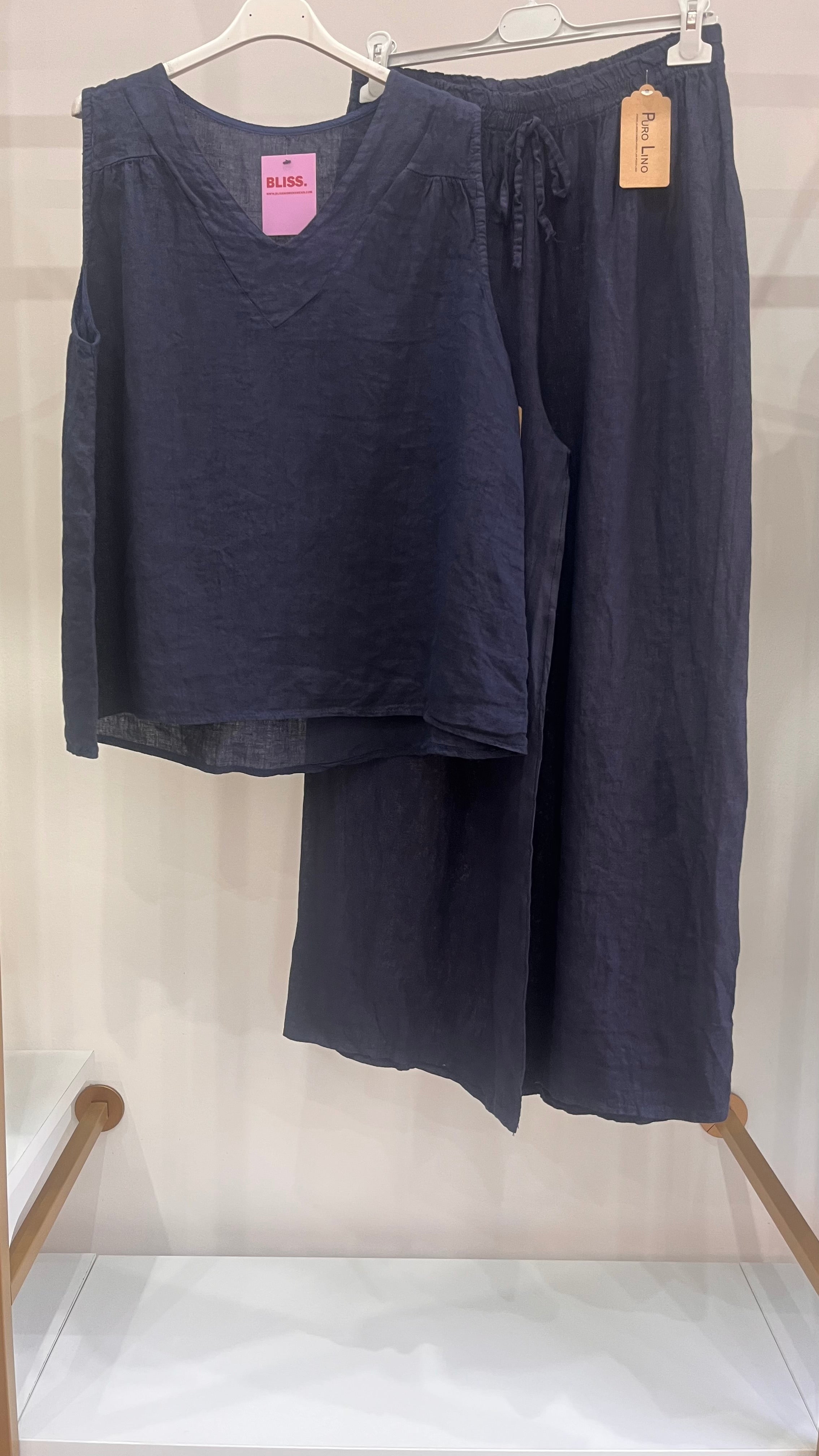 Completo Ana in Lino – Coordinato Donna Elegante