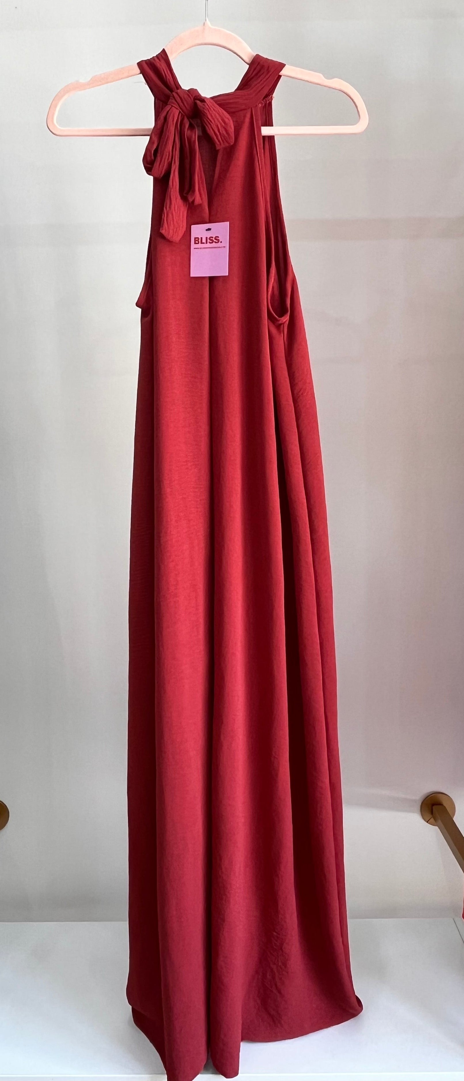 Abito Annette - Vestito Maxi con Scollo all'Americana
