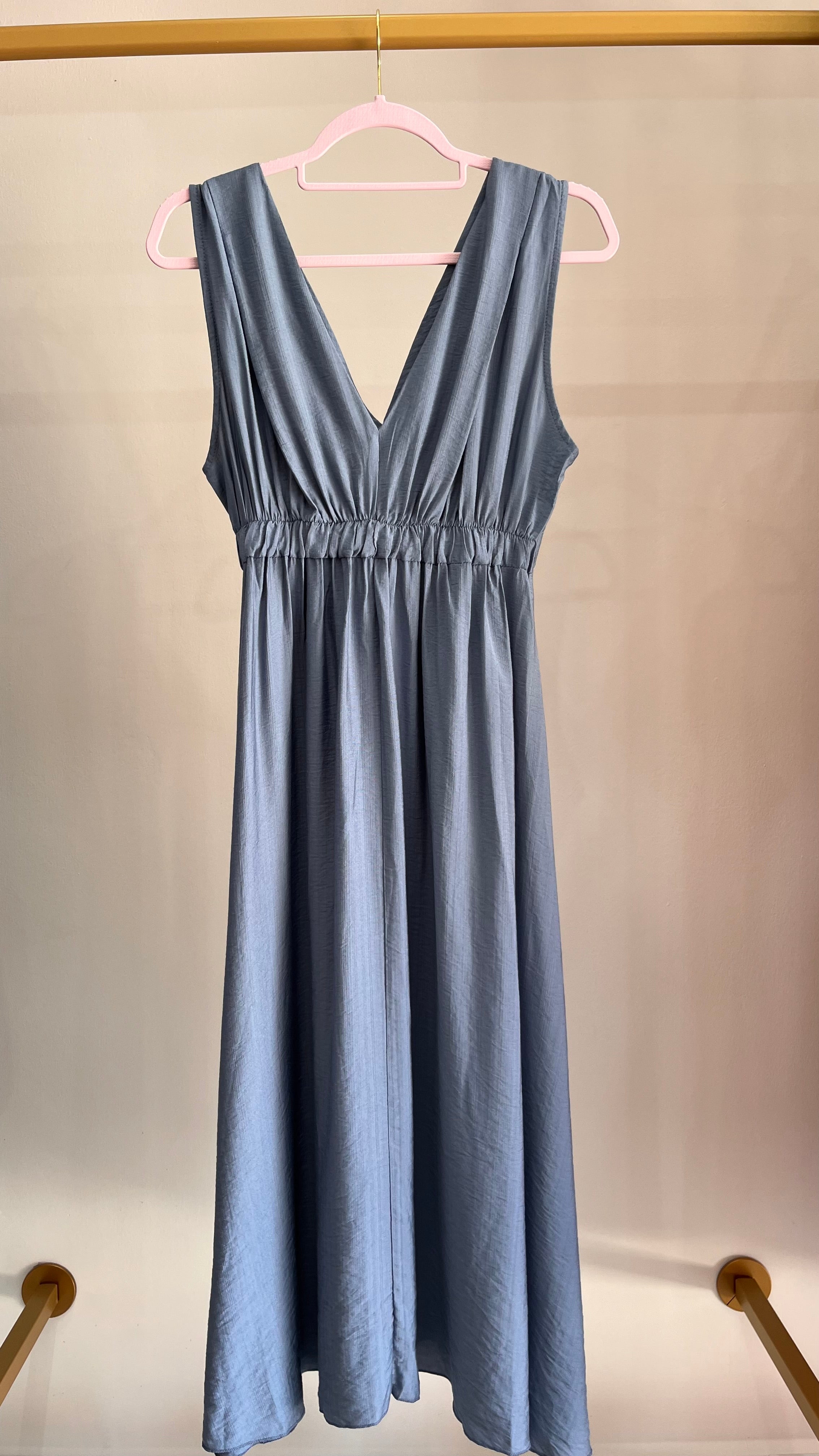 Abito Lungo Santorini – Eleganza Mediterranea