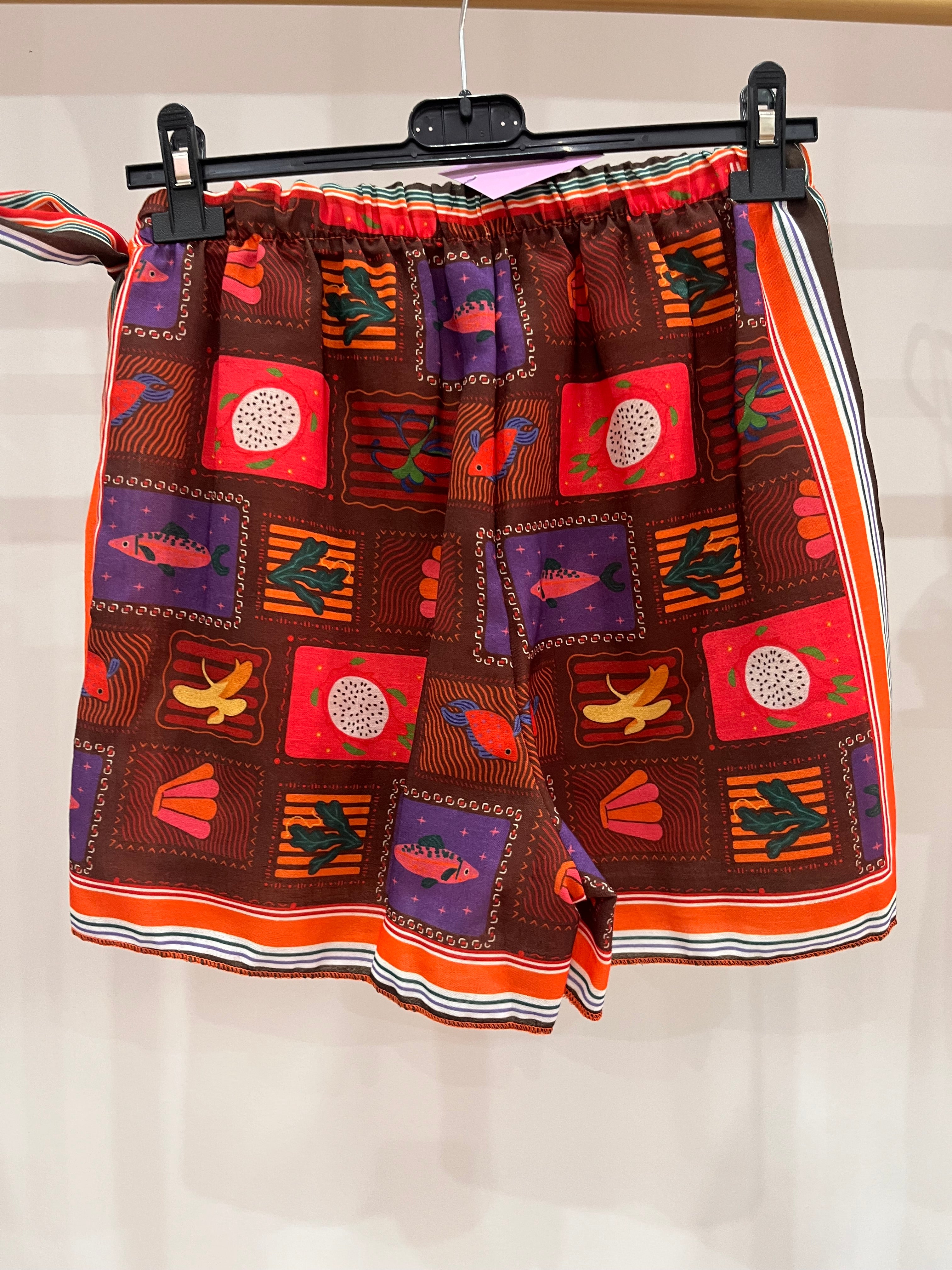 Pantagonna Mariel - Pantaloncino Pareo Stampa Marina