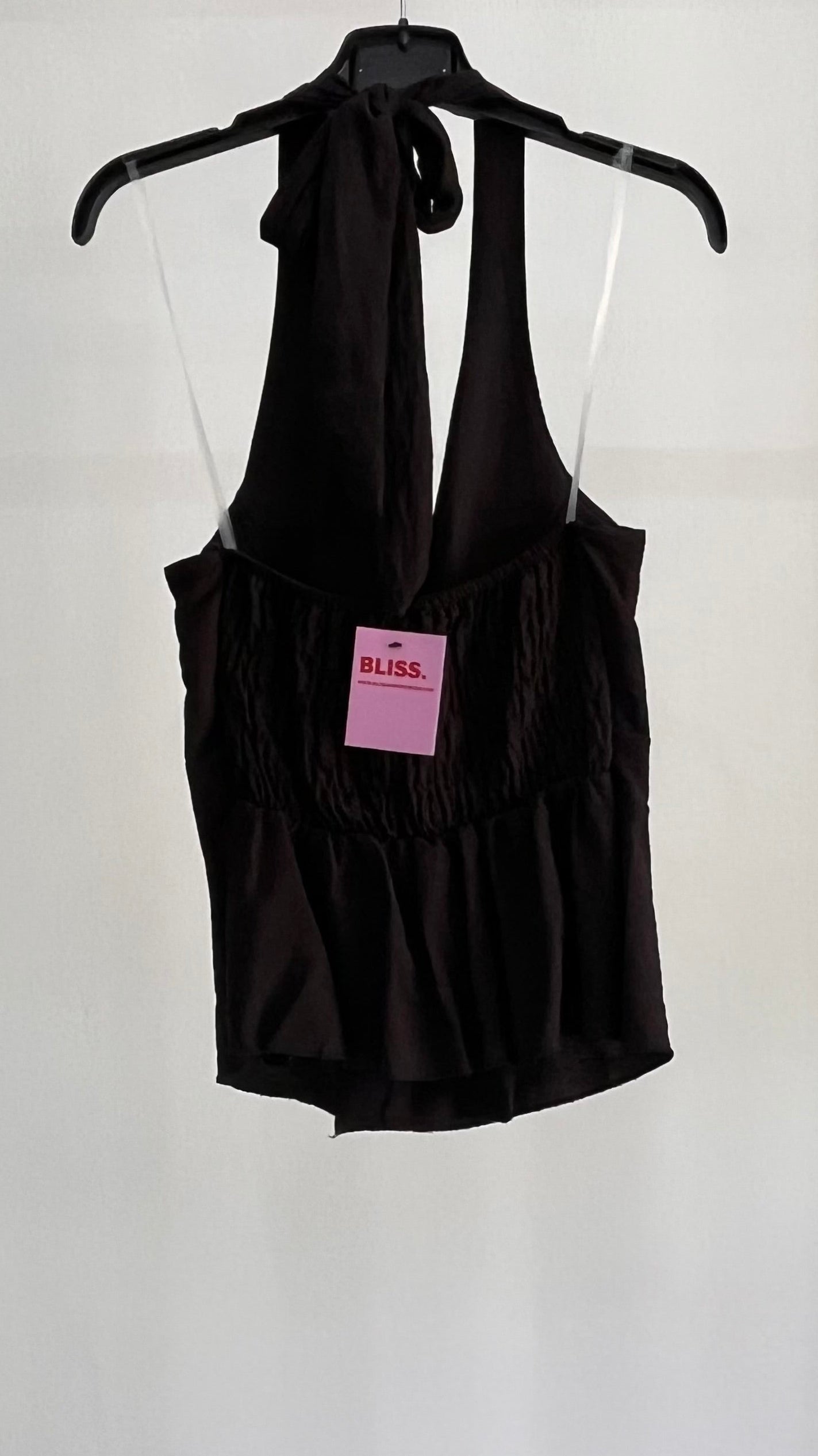 Coordinato Cecilia – Top Halter & Shorts in Nero