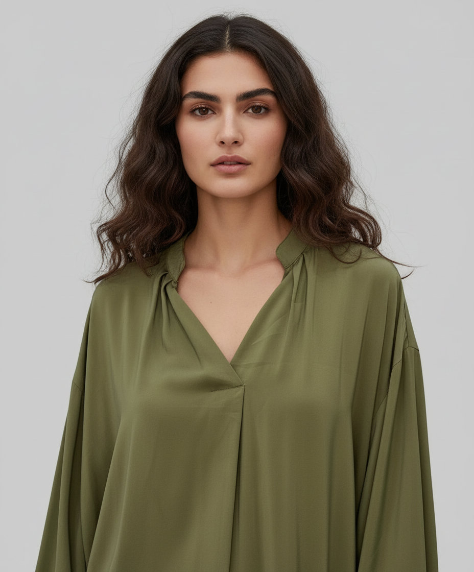 Blusa Chiara Elegante - Camicia Donna Curvy Premium