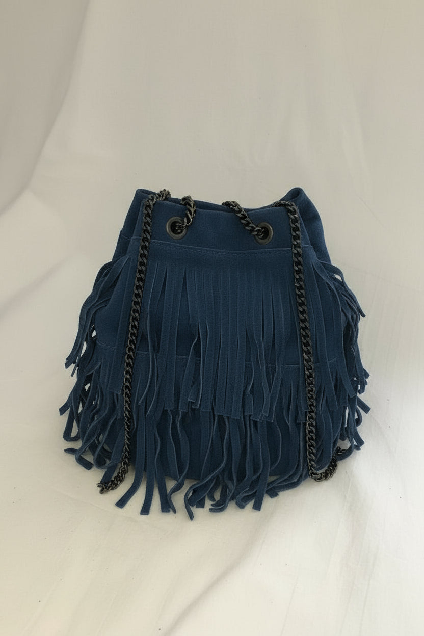 Dakota - Borsa in suede con frange