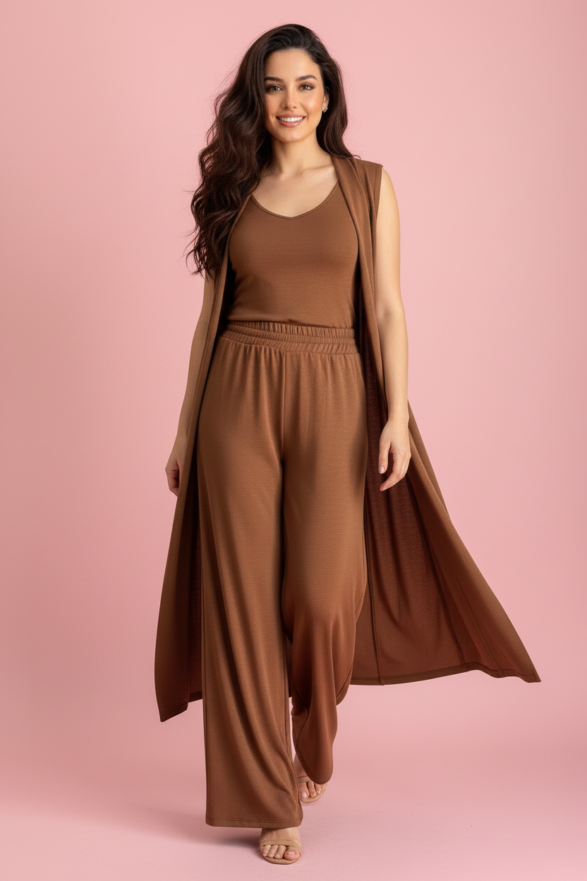 Coordinato Ilenia – Gilet e Pantalone Elegante da Donna